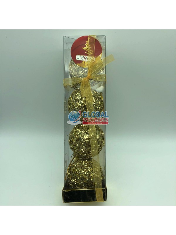 BOX 4 PALLE CERCHI ORO 6cm