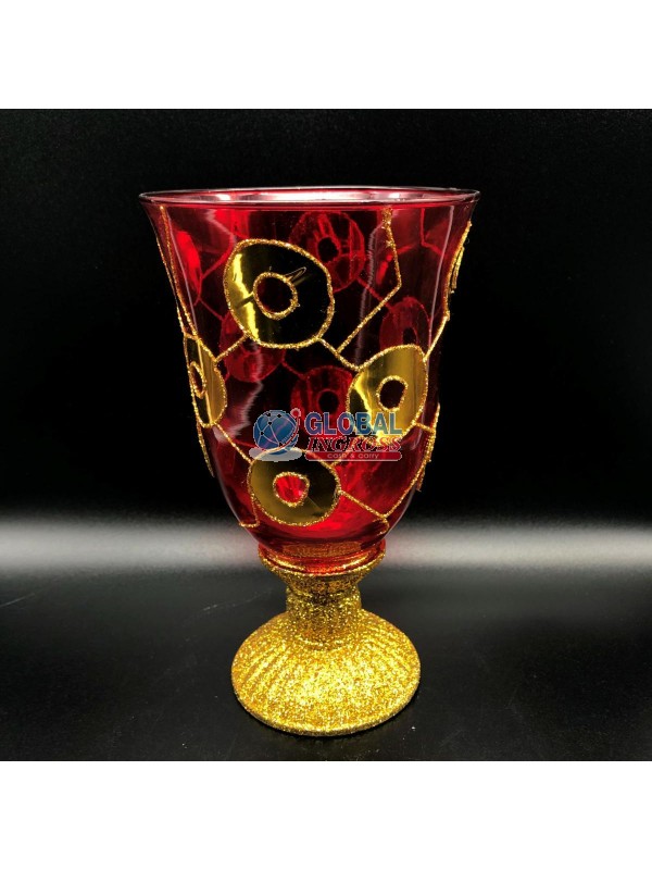 CALICE MEDIO CERCHI ROSSO