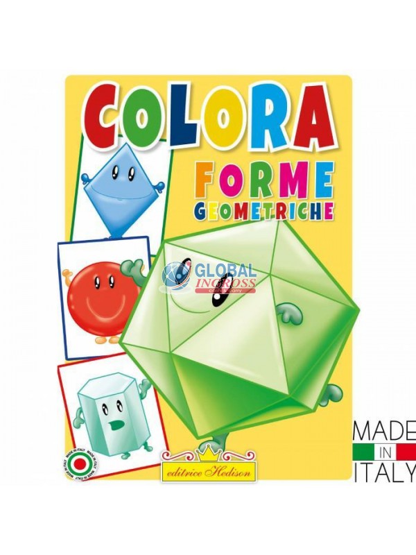 LIBRO COLORA LE FORME GEOMETRICHE.