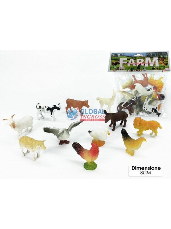 BUSTA ANIMALI FATTORIA 11pz