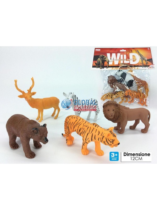 BUSTA ANIMALI WILD 5pz