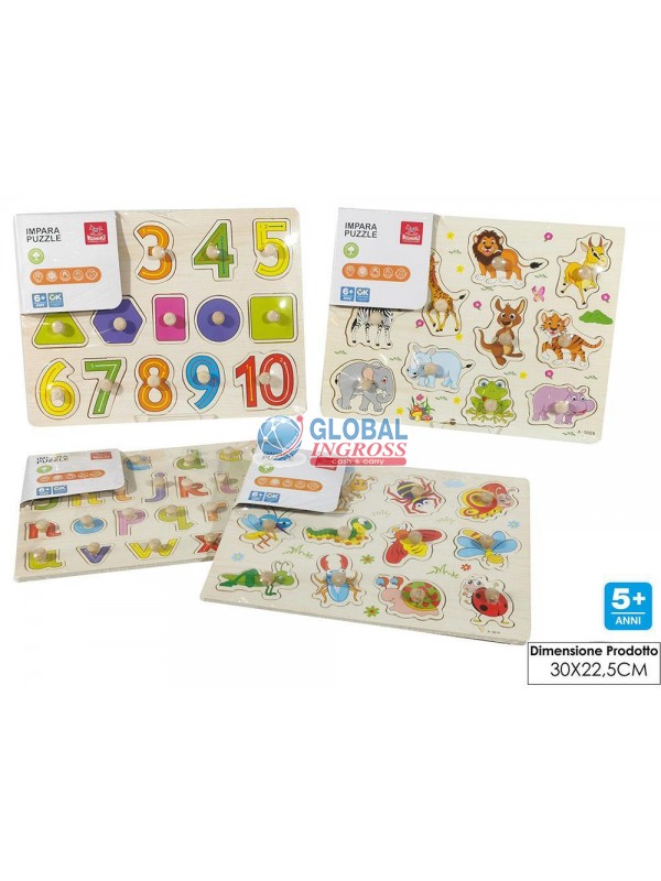 IMPARA PUZZLE IN LEGNO