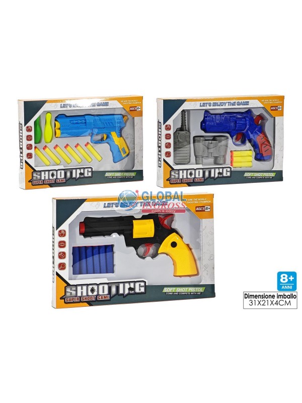 PISTOLA CON DARDI + ACCESSORI