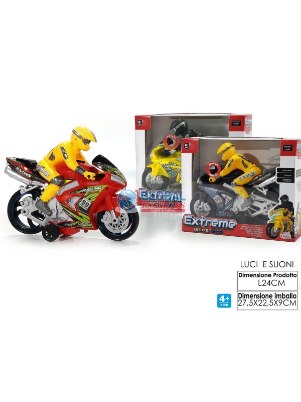 MOTO MONDIALE CON PILOTA LUCI E SUONI