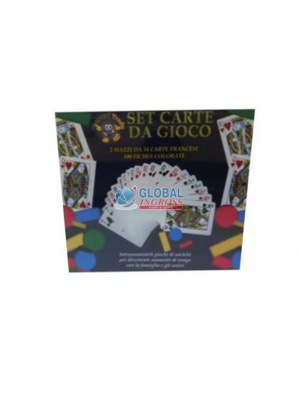 SET 2 MAZZI CARTE C/100FICHES
