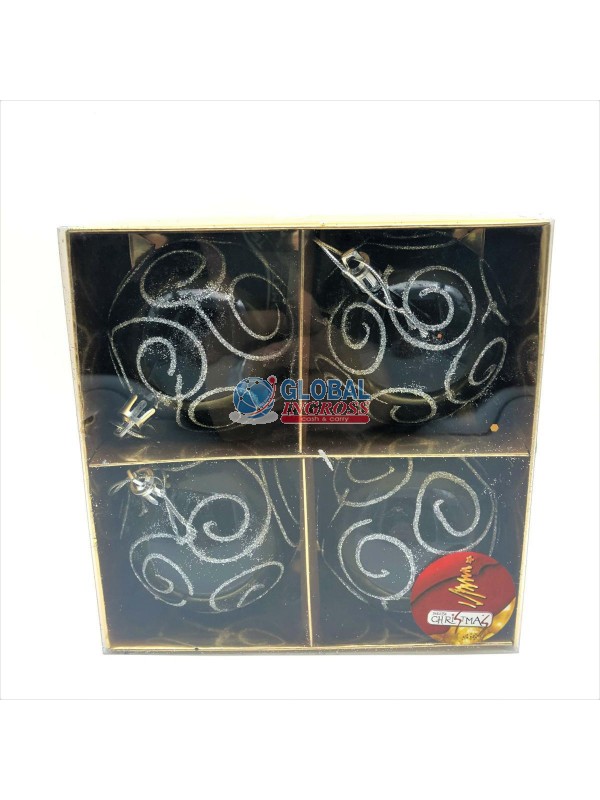 PALLINE RICCIO NERO 8CM4PZ