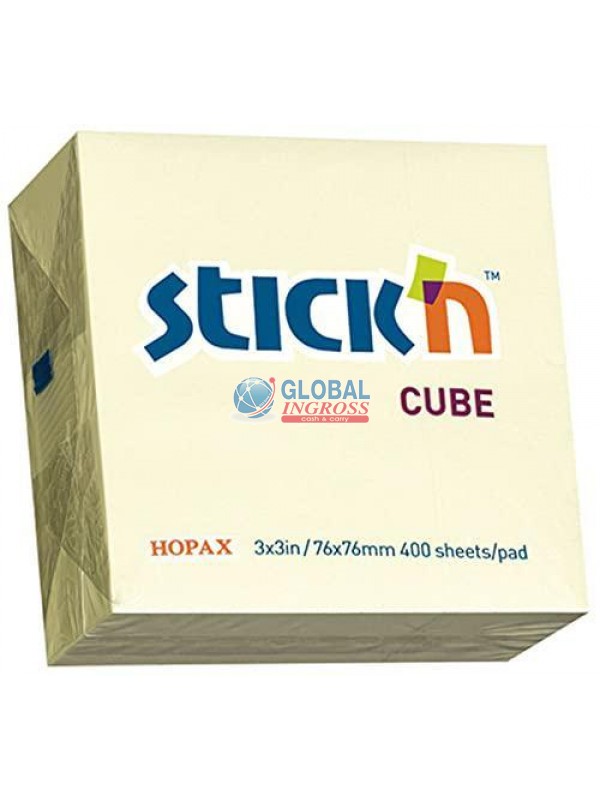 MEMO CUBO 76x76 GIALLO STICK'N
