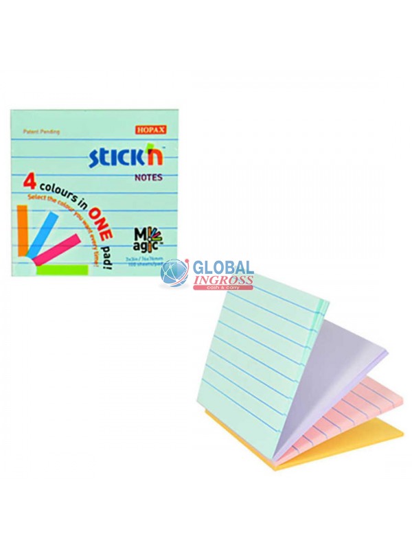 MEMO MAGIC PAD 76X76 4 COLORI PASTELLO 100ff