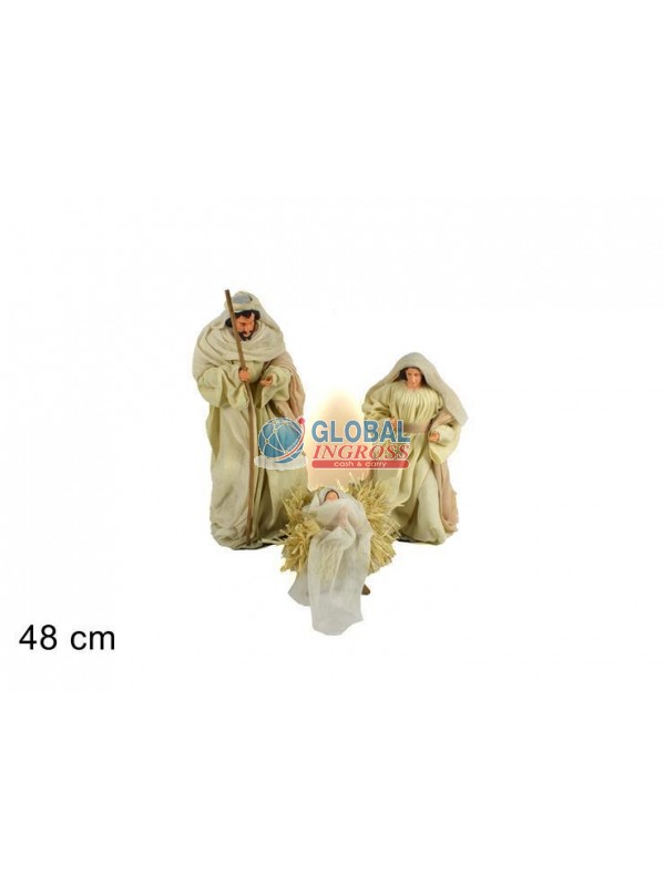 NATIVITA' 3pz NATURALE 48cm