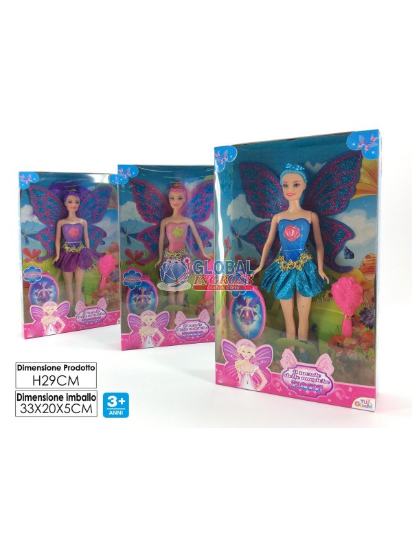 BAMBOLA MONDO DELLE FATE C/LUCE