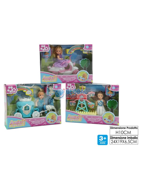 BAMBOLA CON ACCESSORI