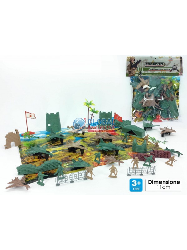 SET MILITARE C/TAPPETINO