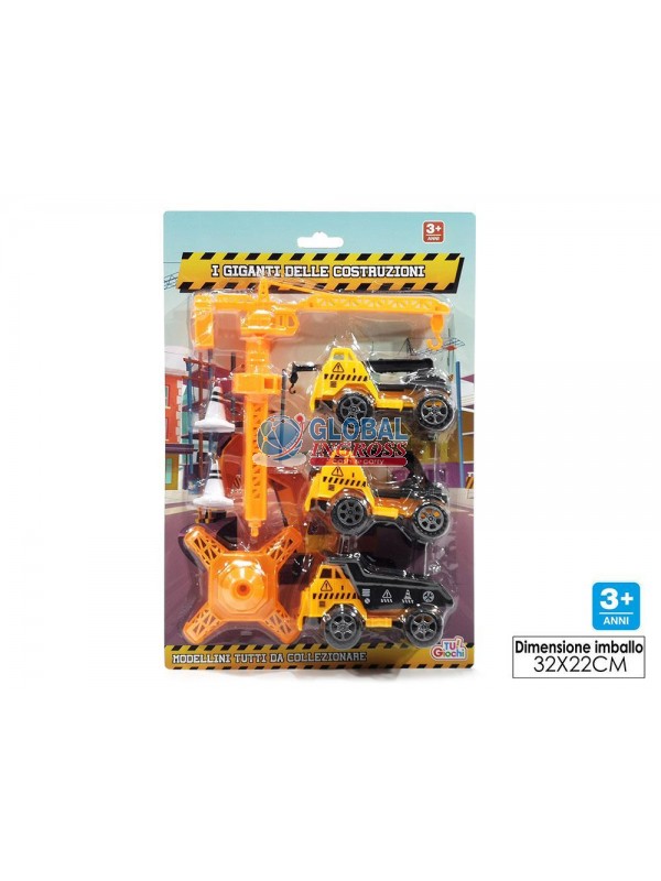 SET 3 AUTO - GIGANTI DELLE COSTRUZIONI
