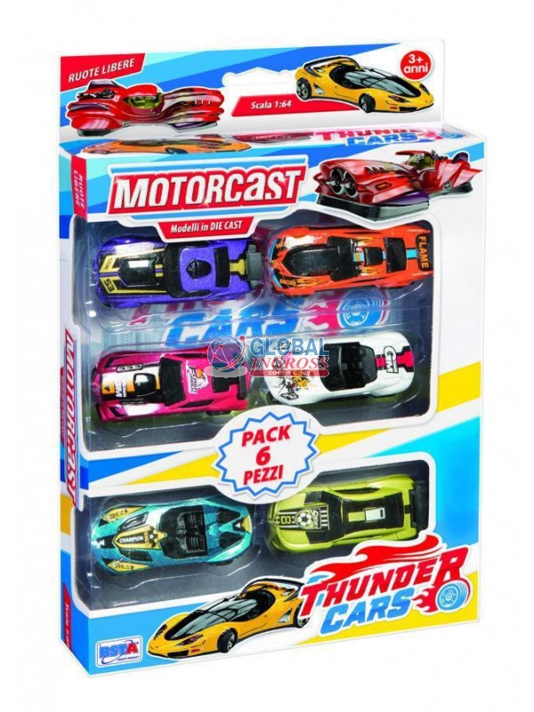 BOX 6 AUTO DIE-CAST THUNDER CARS