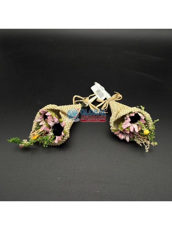 CONO CESTINO GIRASOLE ROSA 14014