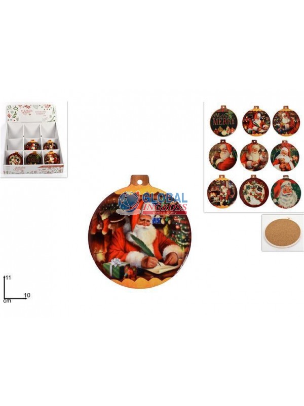 SOTTOBICCHIERE NATALE PALLA