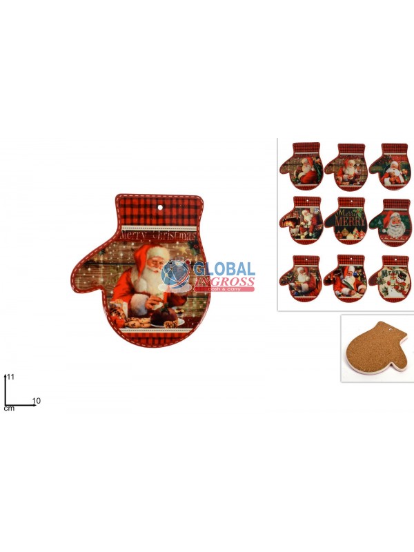 SOTTOBICCHIERE NATALE GUANTO