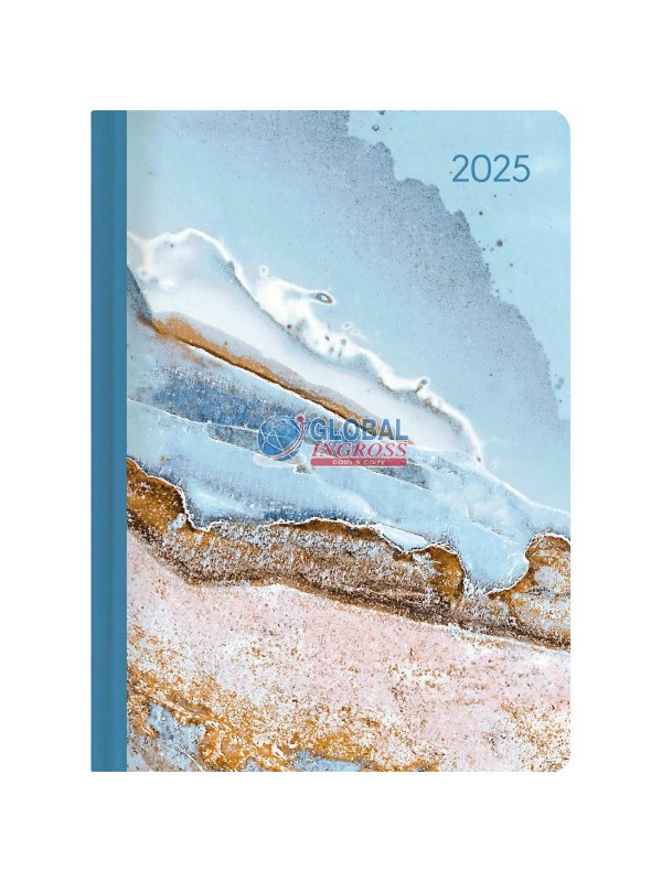 AGENDA 2025 STYLE DAILYBLUE MARBLE