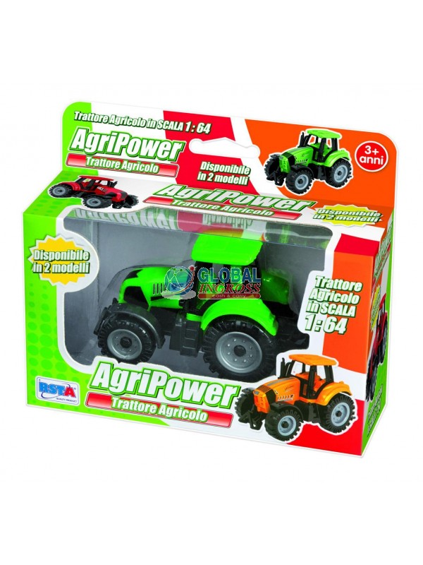 TRATTORE AGRIPOWER 1:64COLORI ASS.
