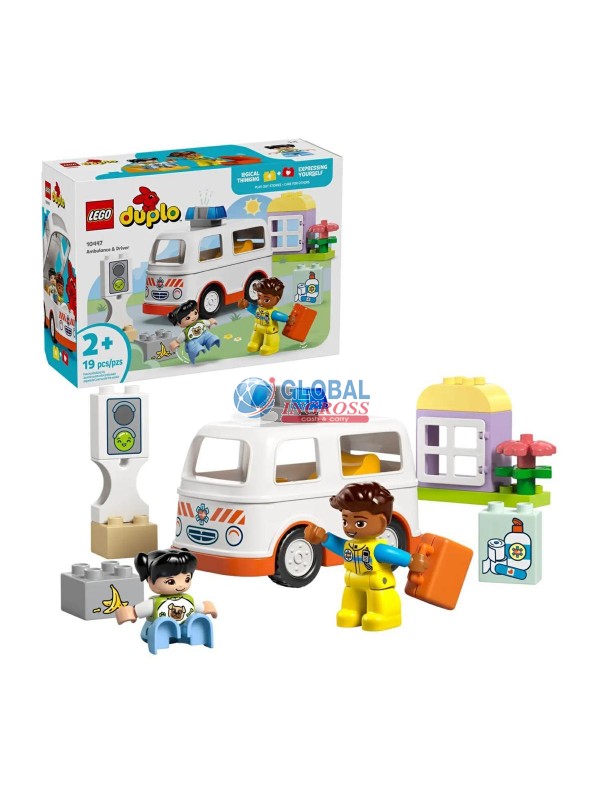 LEGO DUPLO AMBULANZA E AUTISTA
