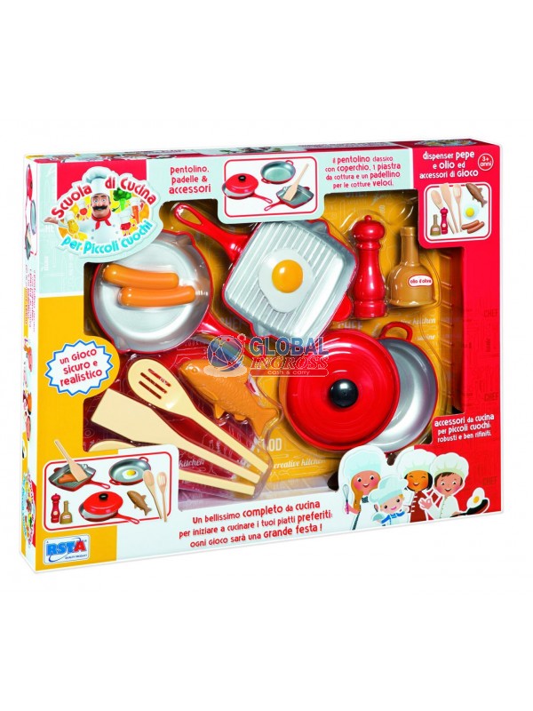 SET CUCINA C/PADELLA E ACCESSORI