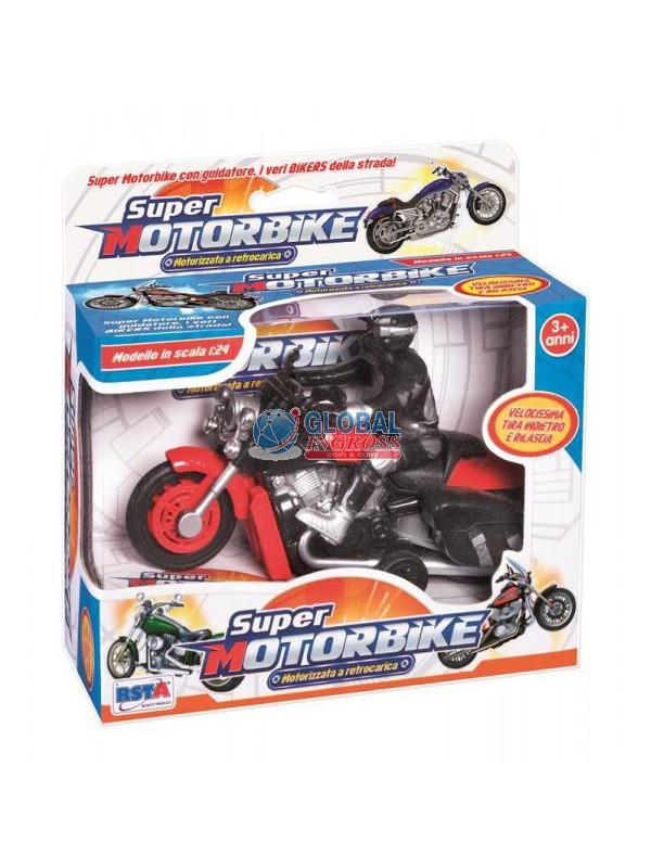 MOTORBIKE 14cm RETROCARICA COLORI ASS.