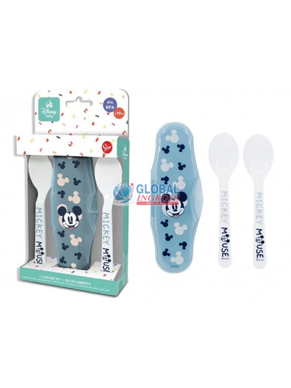 SET 2 CUCCHIAI MICKEY IN ASTUCCIO