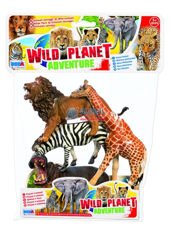ANIMALI SELVAGGI 4pz INBUSTA
