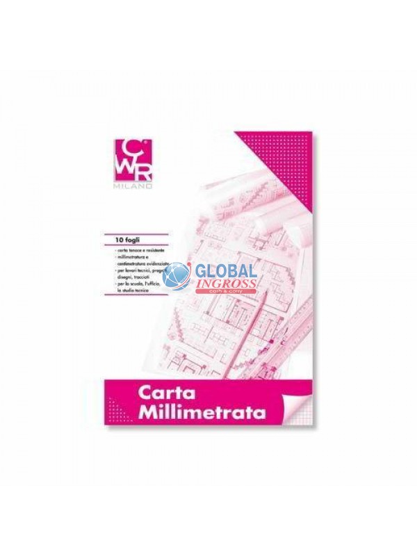 CARTA MILLIMETRATA A3 10ff