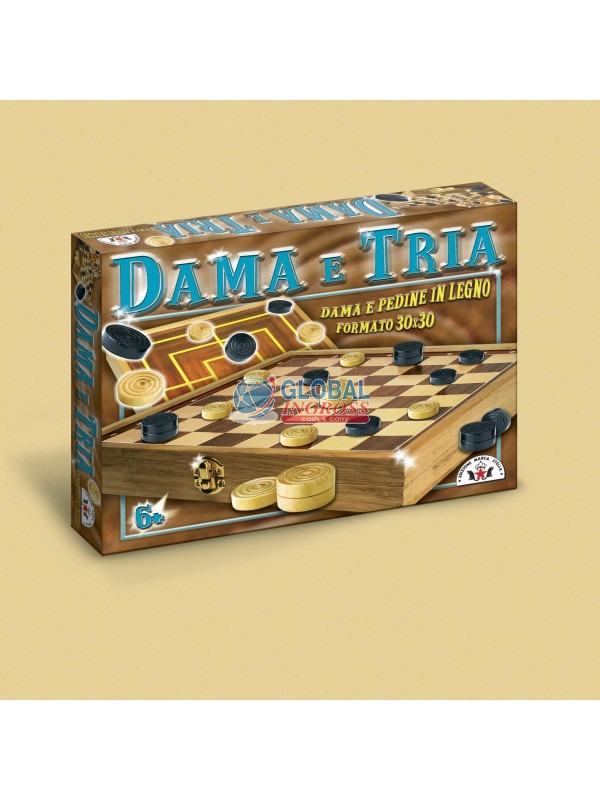 DAMA E TRIA LEGNO 30x30IN SCATOLA