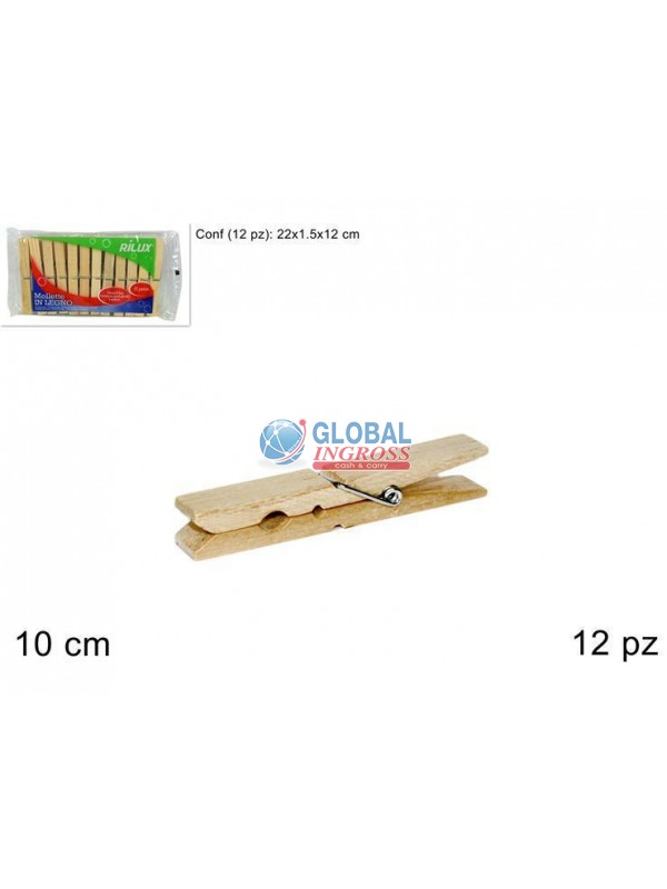 MOLLETTE LEGNO 12pz