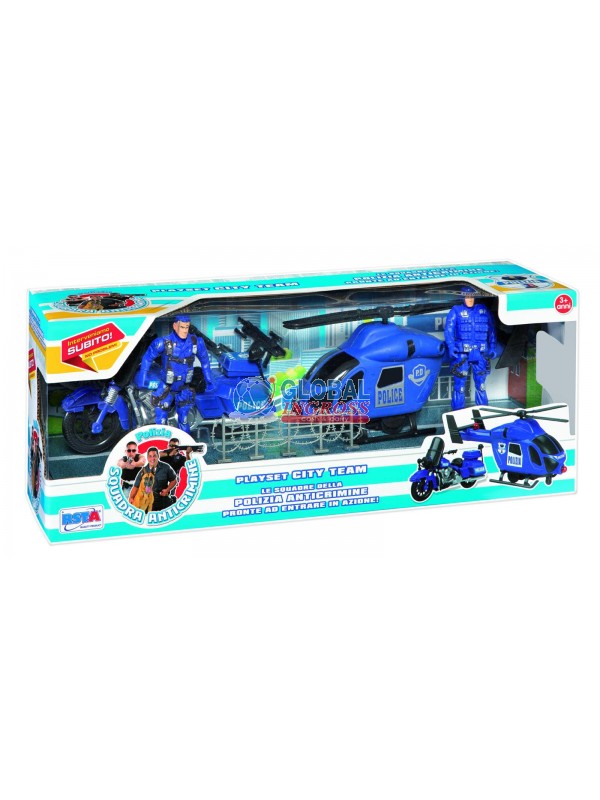 PLAYSET POLIZIA 2 VEICOLI