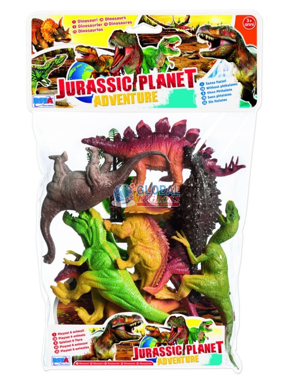 DINOSAURI 8pz IN BUSTA