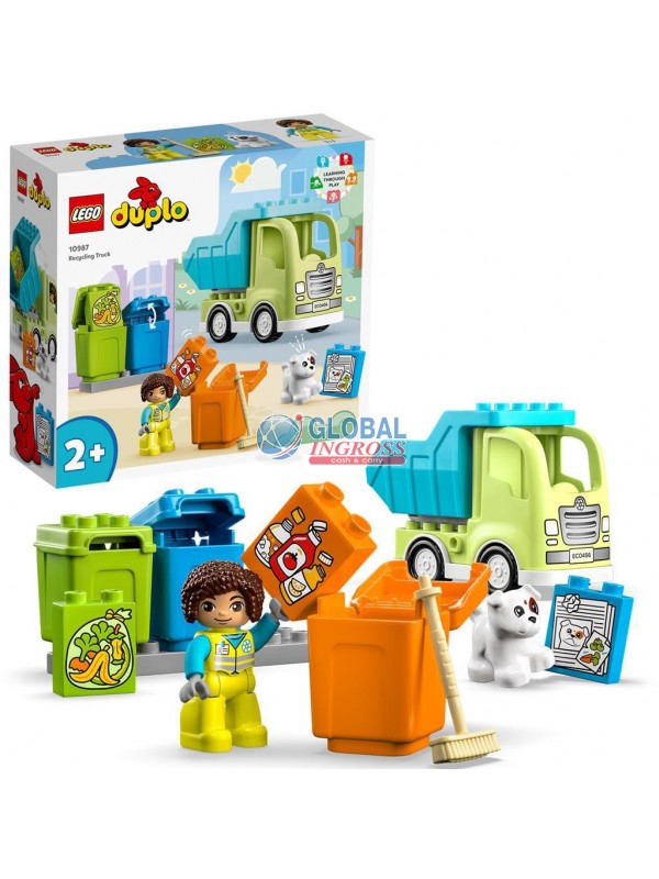 LEGO DUPLO CAMION RICICLAGGIO RIFIUTI