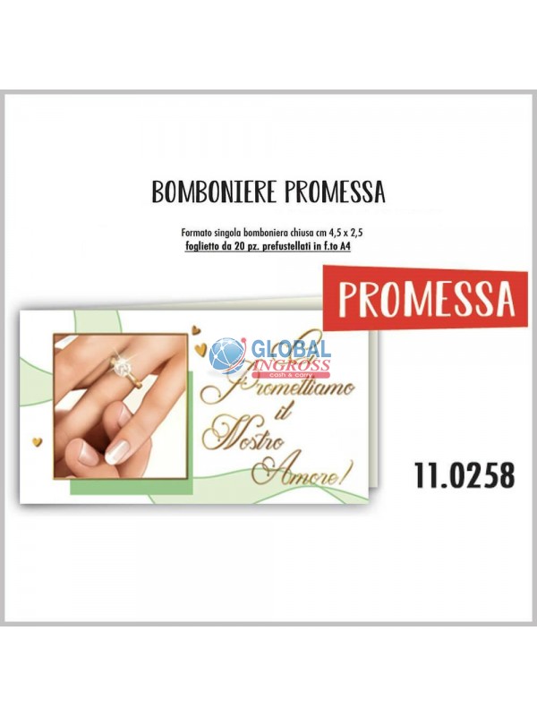 BOMBONIERA A4 PROMESSA 20pz