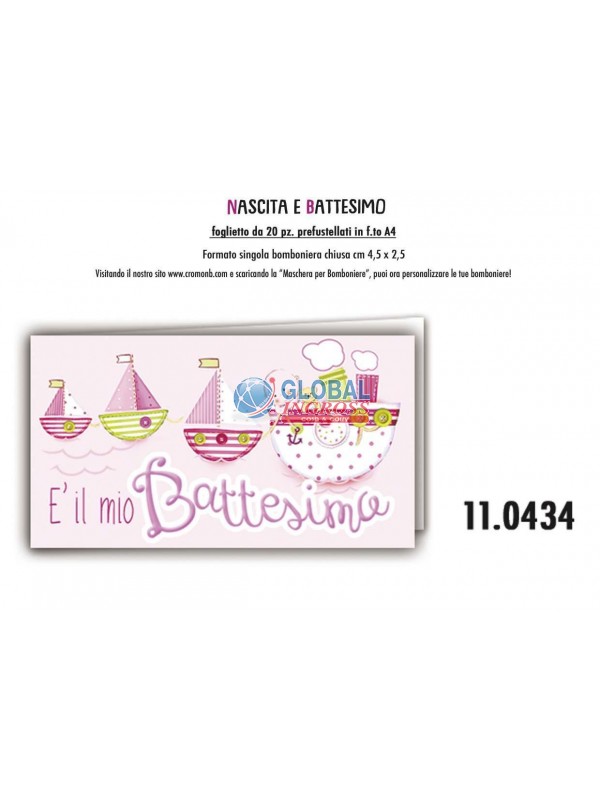 BOMBONIERA A4 BATTESIMOROSA