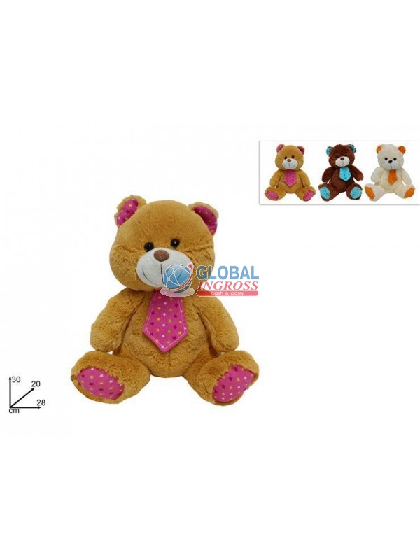 PELUCHE ORSO C/CRAVATTA30cm