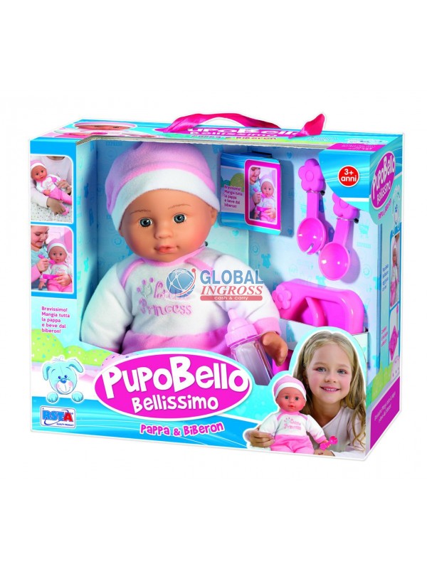 BAMBOLA PAPPA E BIBERONPUPOBELLO