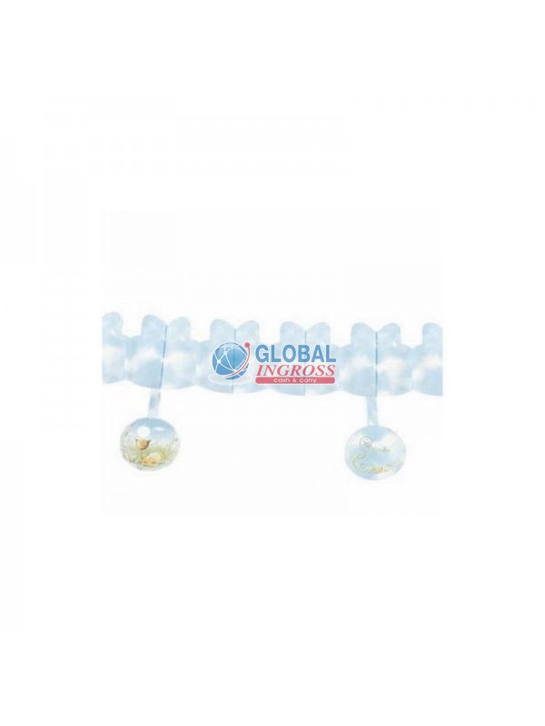 GHIRLANDA COMUNIONE AZZURRO 3MT