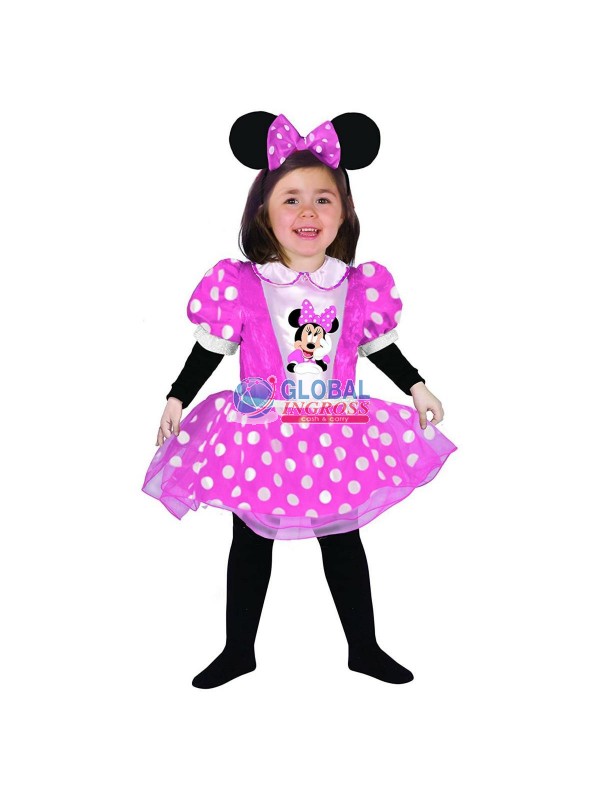 COSTUME MINNIE PINK 12-18 MESI DISNEY