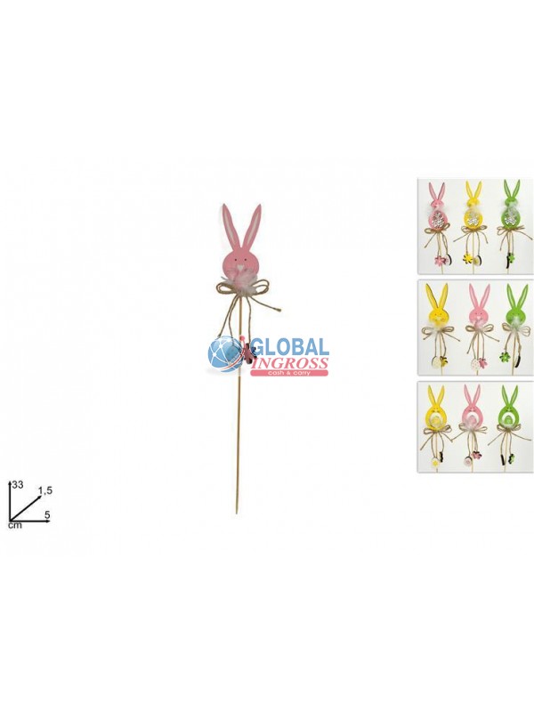 SPILLONE CONIGLIO C/PENDENTI ASS.