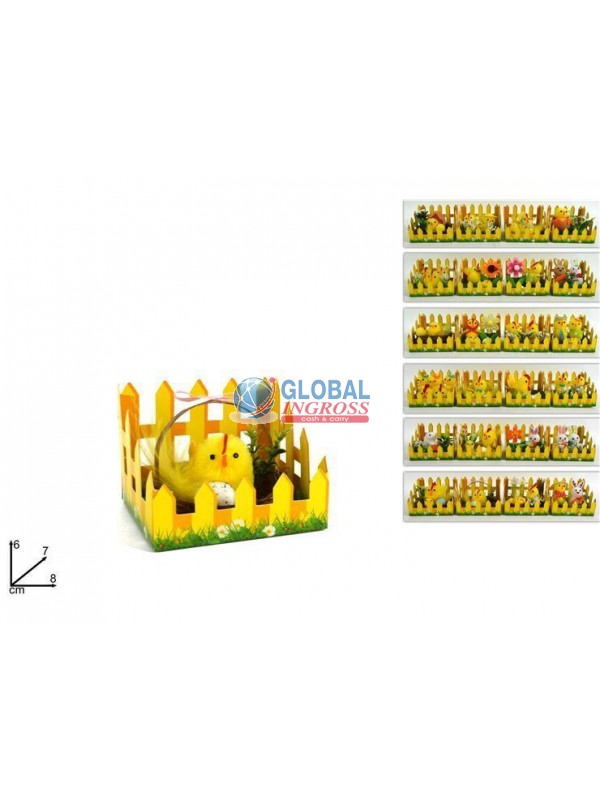 DECORAZIONE NIDO C/SOGGETTI PASQUALI