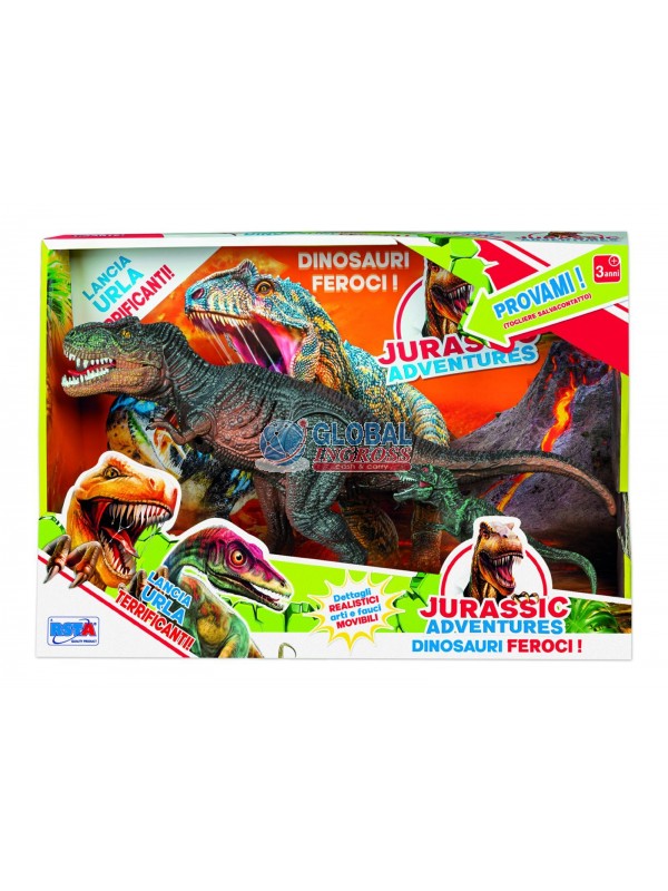 DINOSAURI 1 GRANDE + 1 PICCOLO JURASSIC