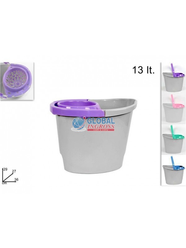 SECCHIO C/STRIZZATORE 13 LT