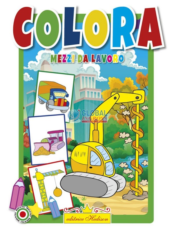 LIBRO COLORA MEZZI DEL CANTIERE.