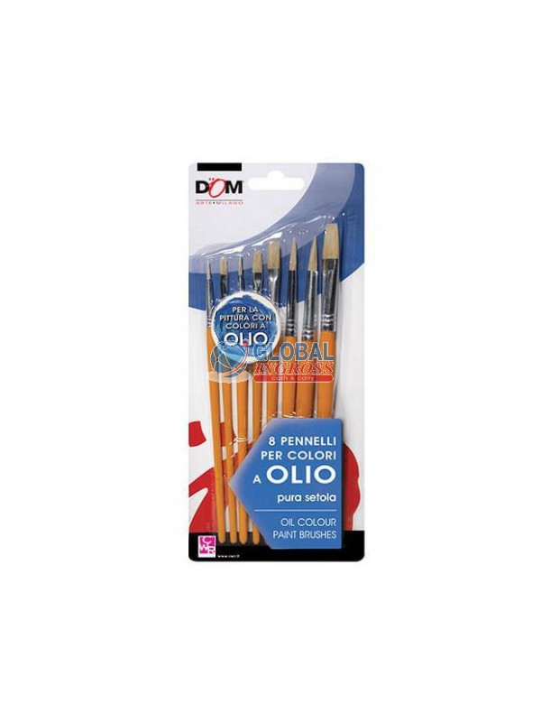 SET 8 PENNELLI PER OLIO