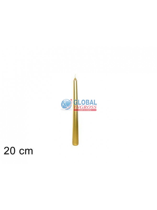 CANDELA METAL ORO 20cm