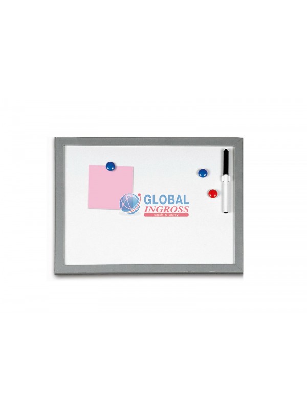 LAVAGNA MAGNETICA 40x60CORNICE GRIGIA