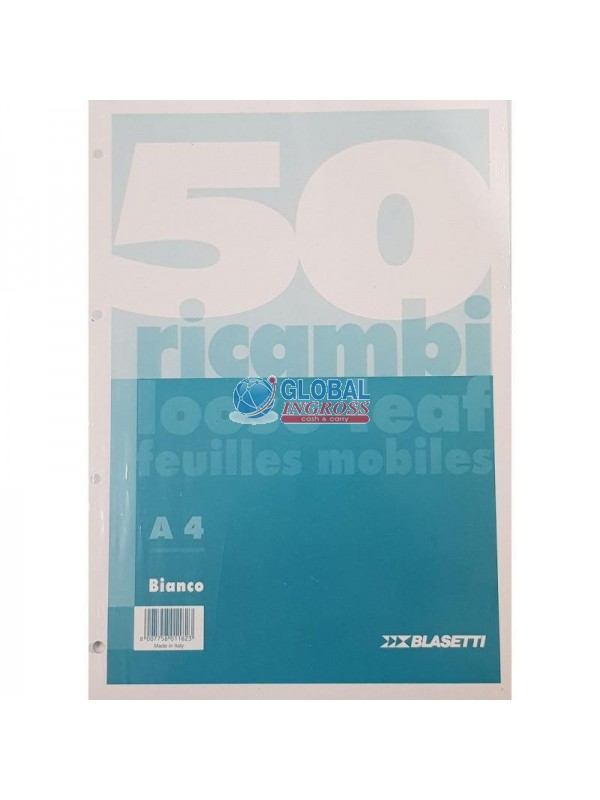 RICAMBI A4 BIANCO 50ff