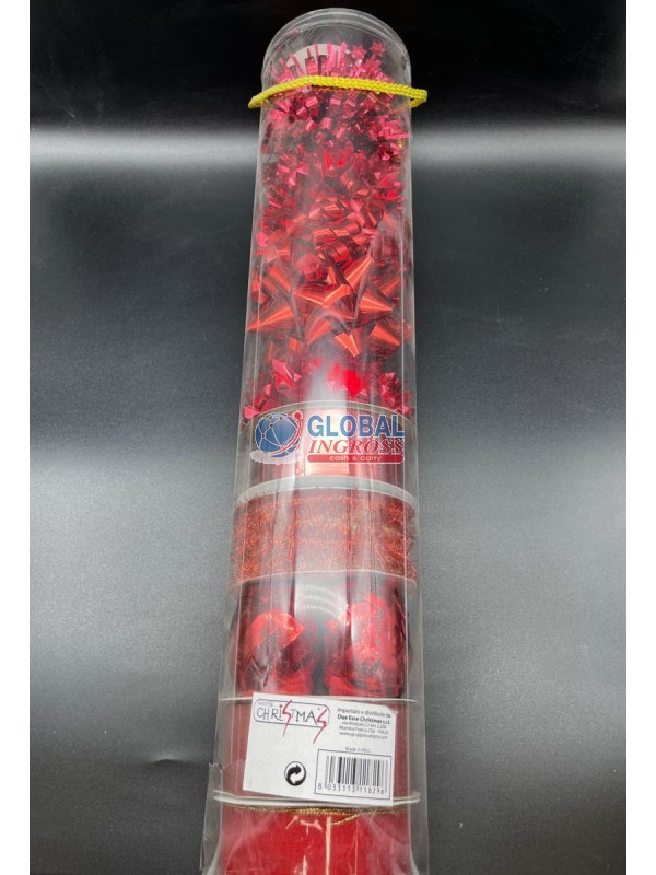 TUBO COCCARDE/NASTRI ROSSI